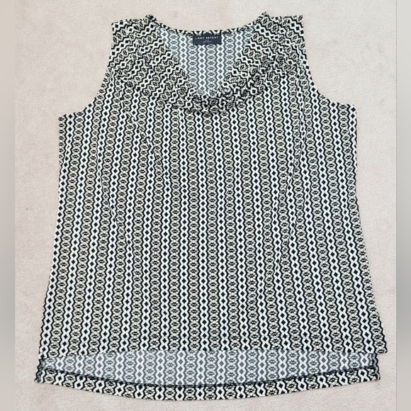 LANE BRYANT Women's Drape Neck Sleeveless Blouse Tunic Size 14/16 Lightweight - Picture 6 of 13